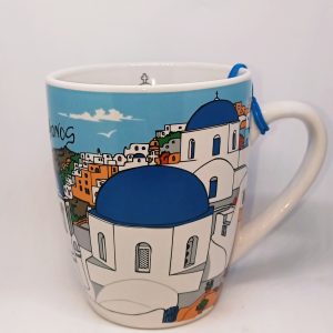 Blue traditional church mug