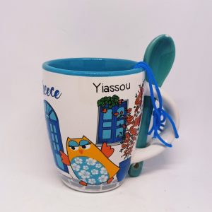 Espresso mug with owl