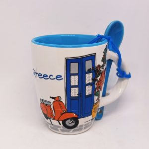 Espresso mug with motorcycle