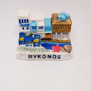 Little Venice local houses figure of Mykonos