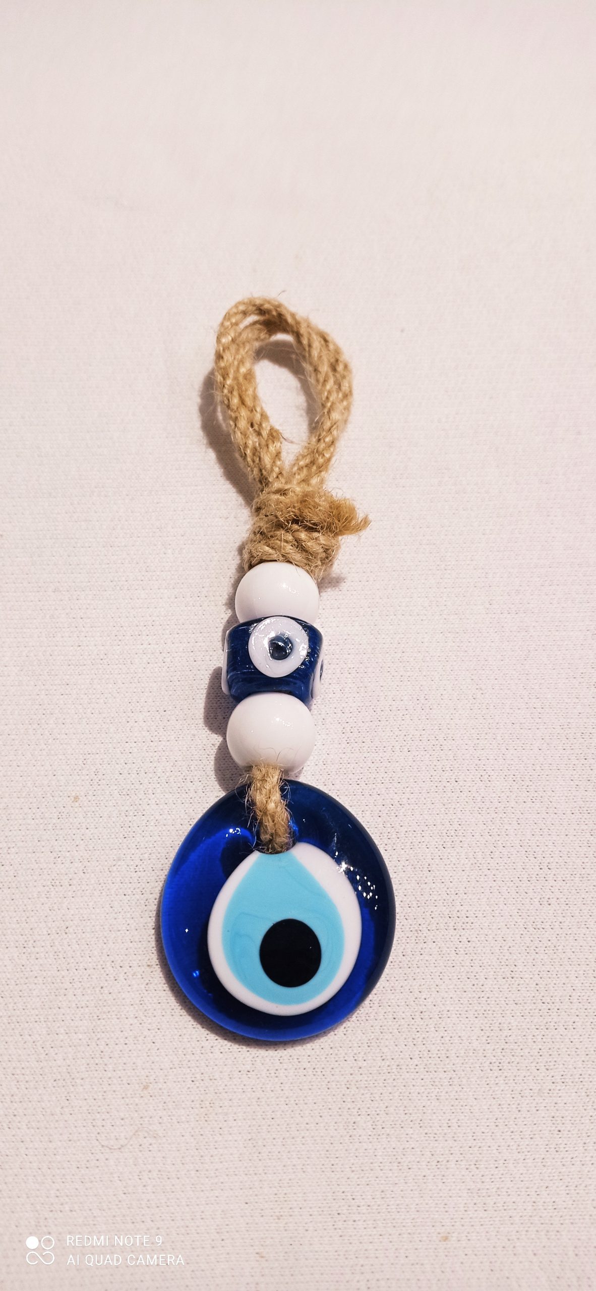 Evil Eye Accessories #5156 LuckyEye Braided Rope Heart Hanging Home Decoration