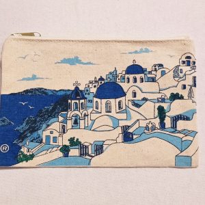 Canvas purse with traditional church