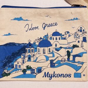 Canvas purse with traditional church
