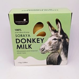 Soraya pure olive oil and donkey milk soap handmade in Greece