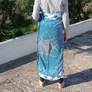 White Mandala pareo / sarong / beach cover up