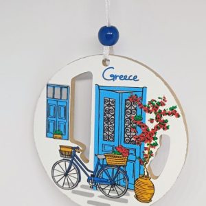 Bicycle boukamvillia door Christmas ornament tree hanging decoration