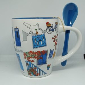 Ceramic mug souvenir from Greece