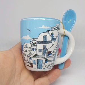 Oia Santorini Greece island espresso mug